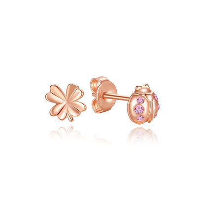 Original 925 Sterling Silver Earrings Infinity Love Heart Piercing Crystals Stud Earings For Women Birthday Gift Luxury Jewelry