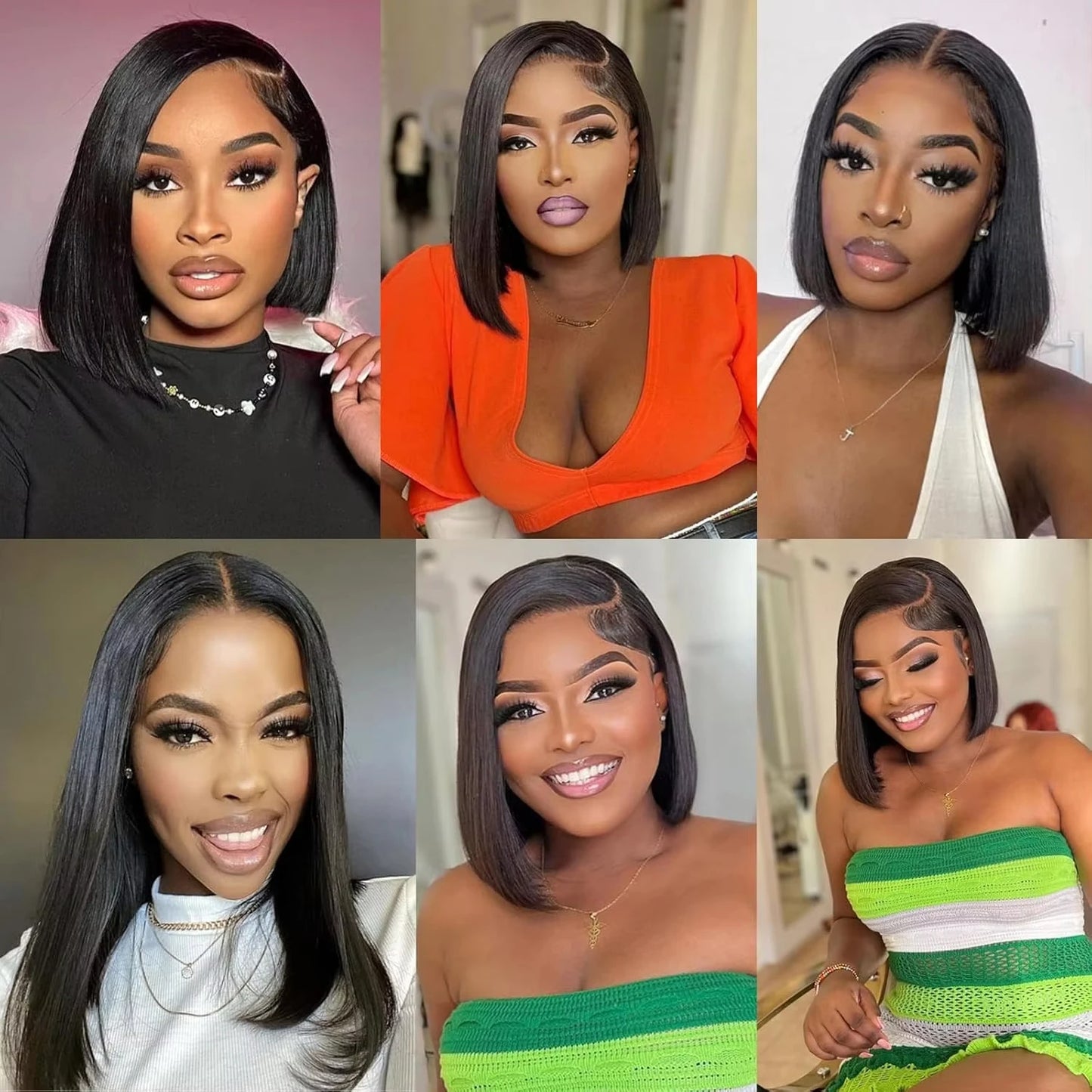 Bob Wig Human Hair Lace Front Wigs Human Hair Human Hair Wigs Transparent 13X4 Straight Lace Frontal Bob Wigs Cheap wigs