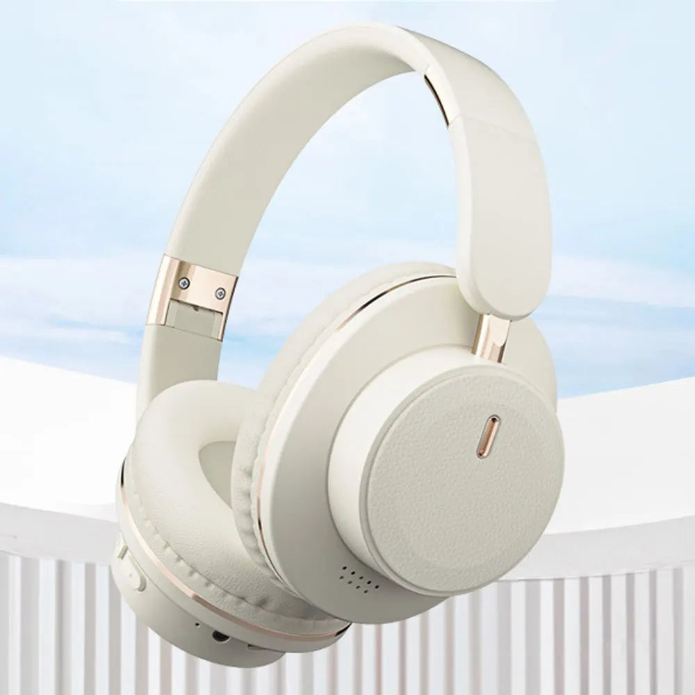Wireless Headphones Bluetooth 5.3 Headset Foldable Portable Earphones Fashion Photography Props Aesthetic Outfit Accessories Long Battery Life Comfortable Lightweight Over Ear Bass Stereo Sound Adjustable Headband For Travel