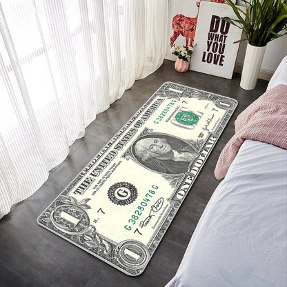 Dollar Doormat for Entrance Door Non-slip and Washable Kitchen Mat Absorbent Bathroom Rug Balcony Decorations Floor Mats Welcome