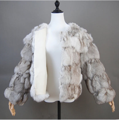 2026 New Style Real Fur Coat 100% Natural Fur Jacket Female Winter Warm Leather Fox Fur Coat High Quality Fur Vest