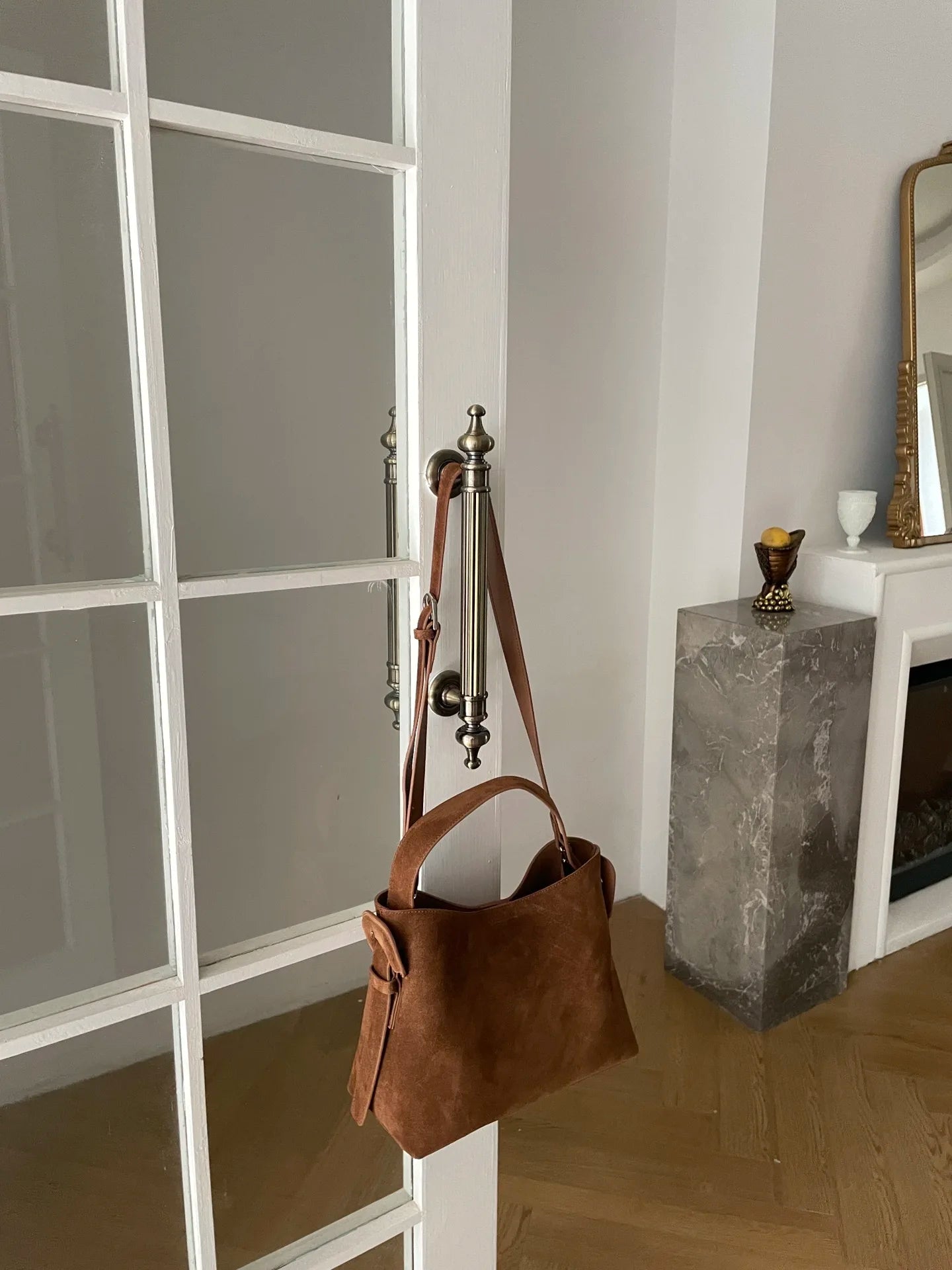 Suede Cowhide fashion ladeis shoulder cross brown bags luxury designer women coffe handbags angola red
