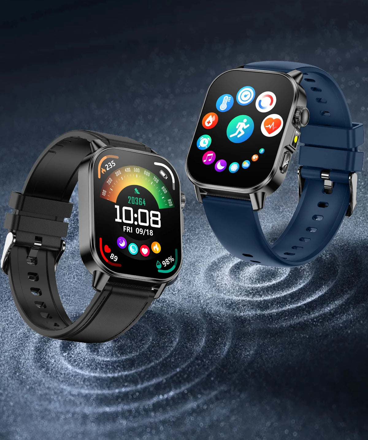 2026 New Body Analysis Health Smart Watch ECG+PPG Uric Acid Blood Pressure Blood Oxygen Clock Call AMOLED Smart Watch Men Women