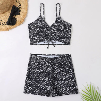 2025 High Waist Bikini Swimsuit Women Push Up Bikini Floral Swimsuit Print Bikini boxers Swimwear Swim Trunks Bathing Suit