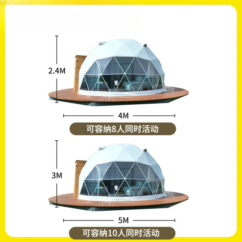 Outdoor Activities Advertising Exhibition Camping Starry Sky Spherical Tent House Hotel Camp Homestay Tent