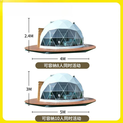 Outdoor Activities Advertising Exhibition Camping Starry Sky Spherical Tent House Hotel Camp Homestay Tent