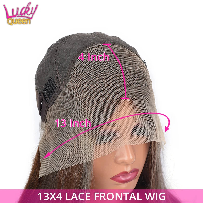 Highlight Pink Brown Dark Root Closure Wig Real Hair 13x6 13x4 HD Lace Front Human Wig For Women Pre Plucked Body Wave Glueless