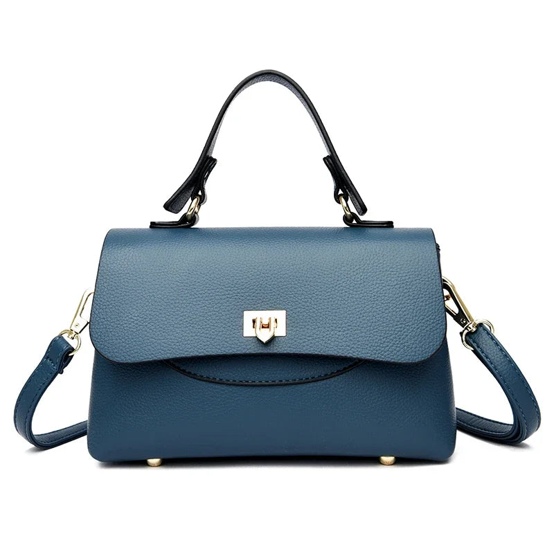 Luxury Large Capacity Multilayer Shoulder Messenger Bag High Quality Leather Handbag Women Designer Crossbody Sac Female Tote