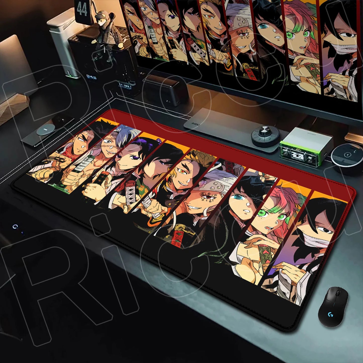 HD Printing Anime Mousepad Non-slip Rubber Base Office Deskmat XXL Student Writing Keyboard D-Demon Slayer Pc Gaming Accessories