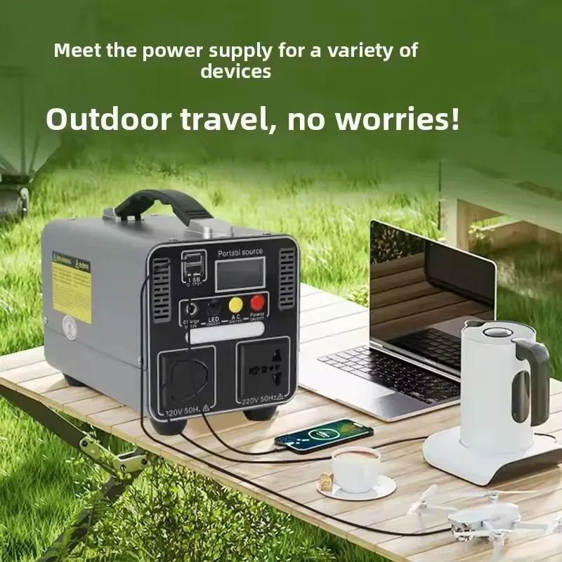 300W Portable Power Station 220V 166.5wh/333wh Outdoor Solar Generator Household Portable Stall Camping Emergency Power Supply