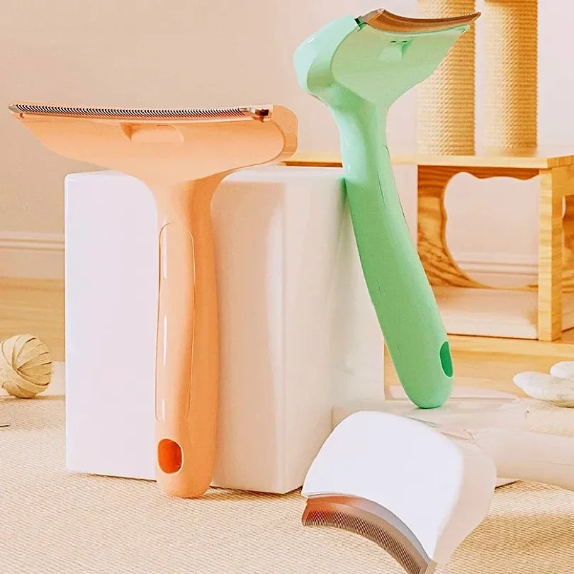 Dog Comb Knife Dogs Brush Pet Hair Shaver Cat Comb Knife Brushes for Pet Hair Trimming Washable Dog Grooming Brush Pets Supplies