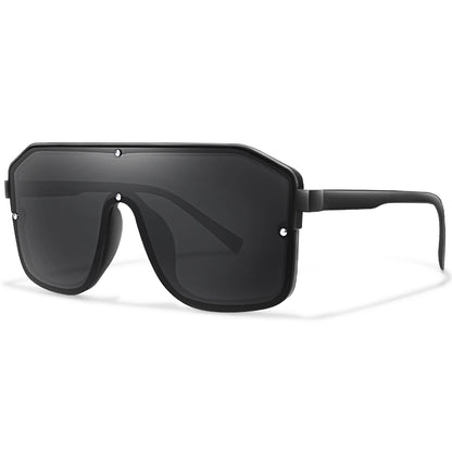 Rivet Lens Fishing Sunglasses for Men and Women Fashion Casual Oversize Goggles with UV Protection for Hiking Golf, Beach