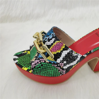 2023 Fashion Women Summer Autumn Skid-proof Square Toe Shoes  Heels Italian Woman Wedding for Party Shoes