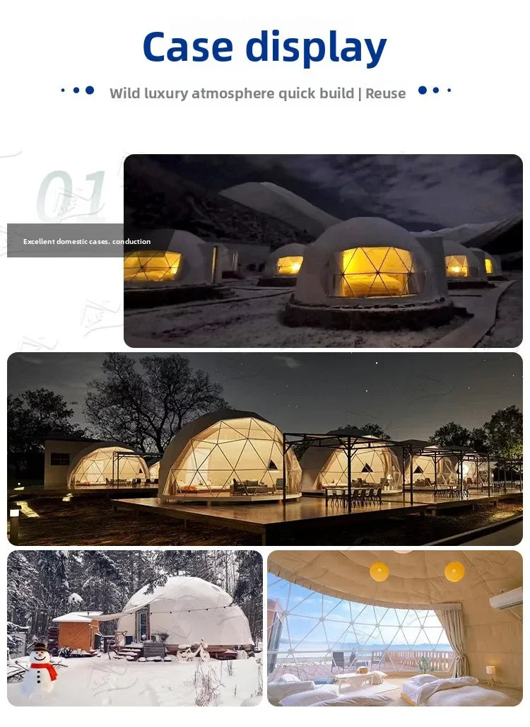 Outdoor Activities Advertising Exhibition Camping Starry Sky Spherical Tent House Hotel Camp Homestay Tent