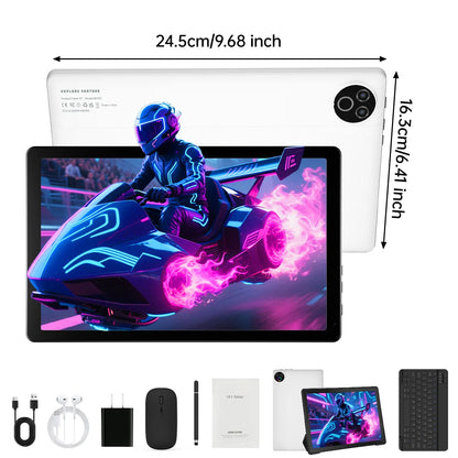 URAO 10 Inch Android 15 OS GMS Certified Tablets 1.8GHz 20GB RAM 64GB ROM 1TB Expandable HD IPS Touch Screen Dual Camera PC PAD
