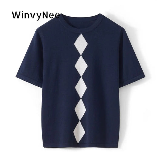 WinvyNee Summer Women's Clothing Pure Cotton T-shirts Half Sleeve O Neck Clothes Casual Pullover Basic Female Tops ZA1523008