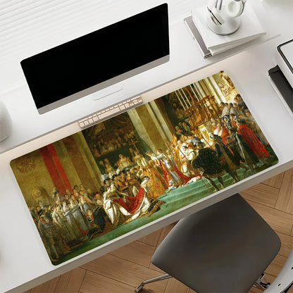 Artist J-Jacques-Louis D-David-S Mouse Pad Large Non-Slip Waterproof Mat Stitched Edge Keyboard Pad for Gaming Daily Office