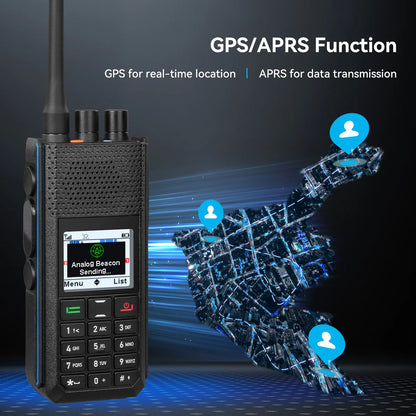 Retevis Ailunce H1 DMR Walkie Talkie Long Range Ham Radio UHF VHF Communication Two-way Radio Station FM GPS APRS