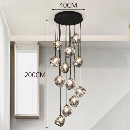 Modern home decor led lights pendant light lamps forstaircase Chandeliers for living room hanging light indoor lighting