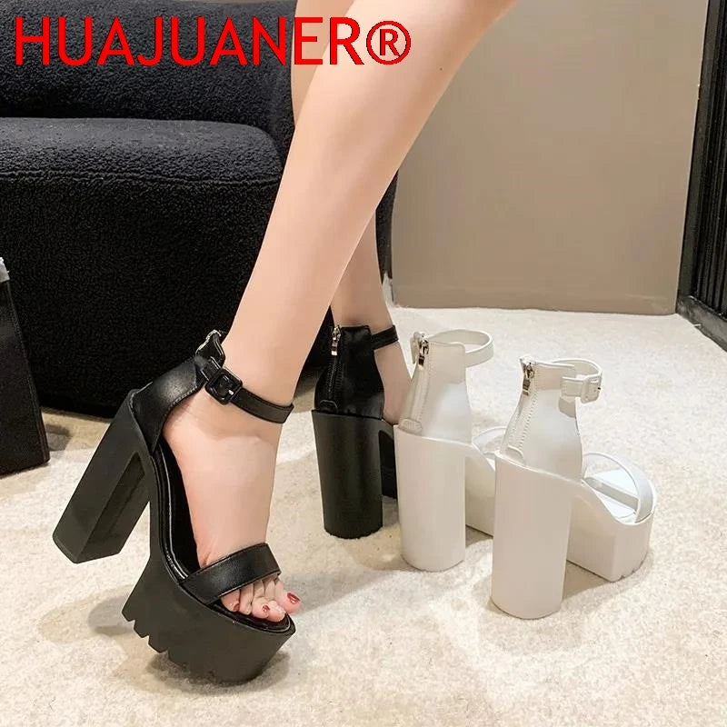 Super High Heels Women's Shoes Fashion Elegant High Heel Sandals Women Party Wedding Pumps Women Luxury Peep Toe Platform Sandal