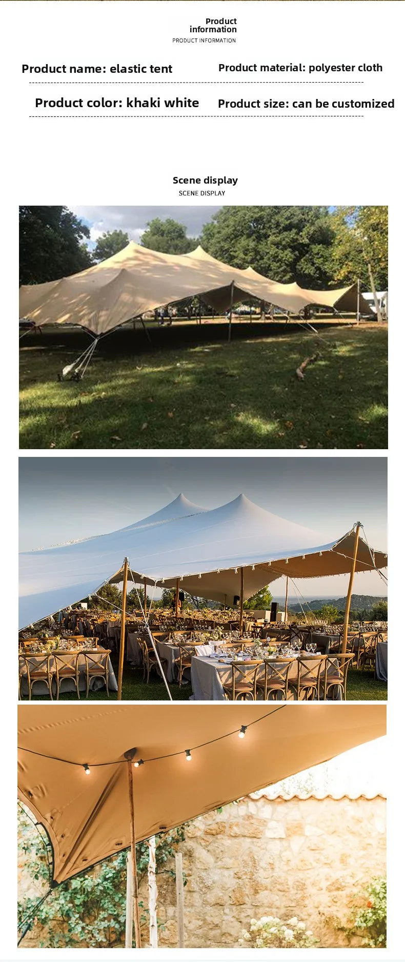 Hot Sale Custom Geodesic Glamping Dome Tent, Waterproof Outdoor Canopy Marquee, Large Resort Wedding Party Event Camping Shelter