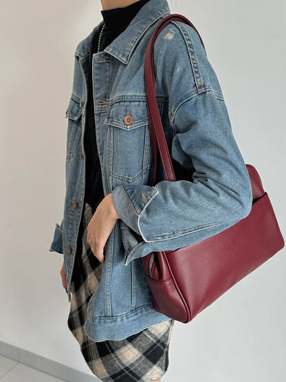 CGCBAG Vintage Designer Luxury Women Tote Bag Casual Lage Capacity Female Shoulder Bag High Quality PU Leather Ladies Handbags