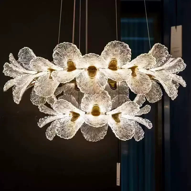 Luxury  LED Duplex Staircase Chandelier High Ceiling Pendant Lamp for Villa Living Room Hotel Lobby