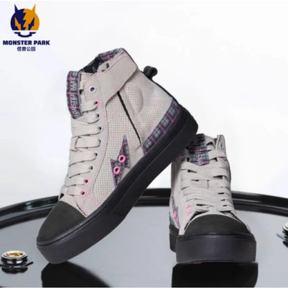 Motorcycle Boots Microfiber Off-road Motocross Shoes Anti-slip Biker Boots for Men Women Causal Motorboats Motorcycle Sneakers