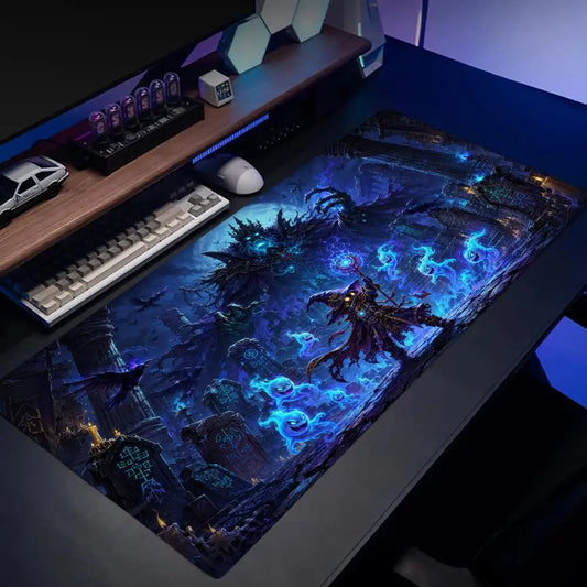 Mystical Wizard Big Size Mouse Pad Non-slip Rubber Base Desk Mat for Home Office Daily Use Deskpad Keyboard Pad Mouse Mat