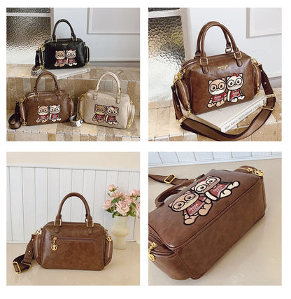 Fashion Luxury Brand Ladies Shoulder Bag Cartoon Bear Women's Crossbody Bag High Quality Tote Bag Waterproof Women's Hanbags