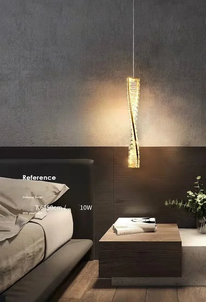 Luxury Crystal Gold Metal Wall Lamp Modern Creative Irregular LED Wall Light Villa Hotel Corridor Bedside Decor Lighting Fixture