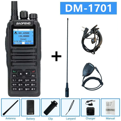 Dmr Digital Two Way Radio Baofeng Dm-1701 Dual Band Vhf/Uhf 3000 Channel Dual Time Slot Ham Radio For Professional Communication