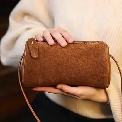 New Vintage Women Suede Handbag Elegant Casual Crossbody Bags Large Capacity Luxury Shoulder Bag for Ladies