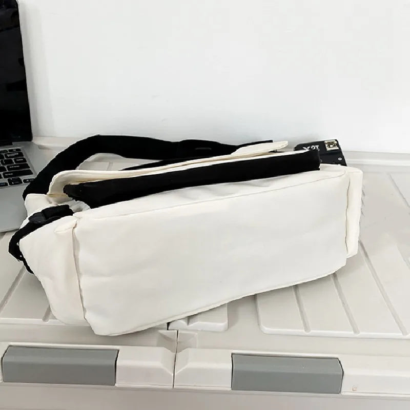 Top Quality Oxford Diagonal Cross Bag Youth Fashion Casual Version Ladies Canvas Shoulder Bag Solid Color Women Messenger Bags