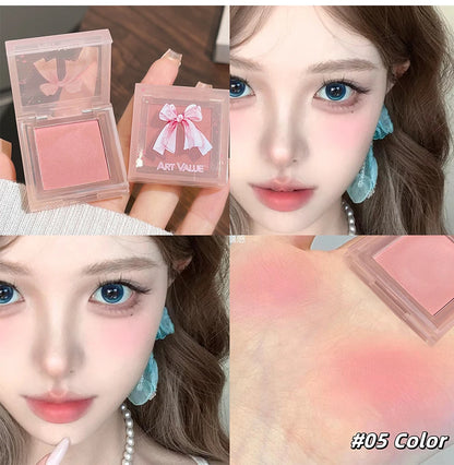ART VALUE Makeup Sets Include 4Pcs Velvet Matte Lip Mud,1 Pc Blush Palette And 1 Necklace Gift Cosmetics Kits Lasting Lipgloss