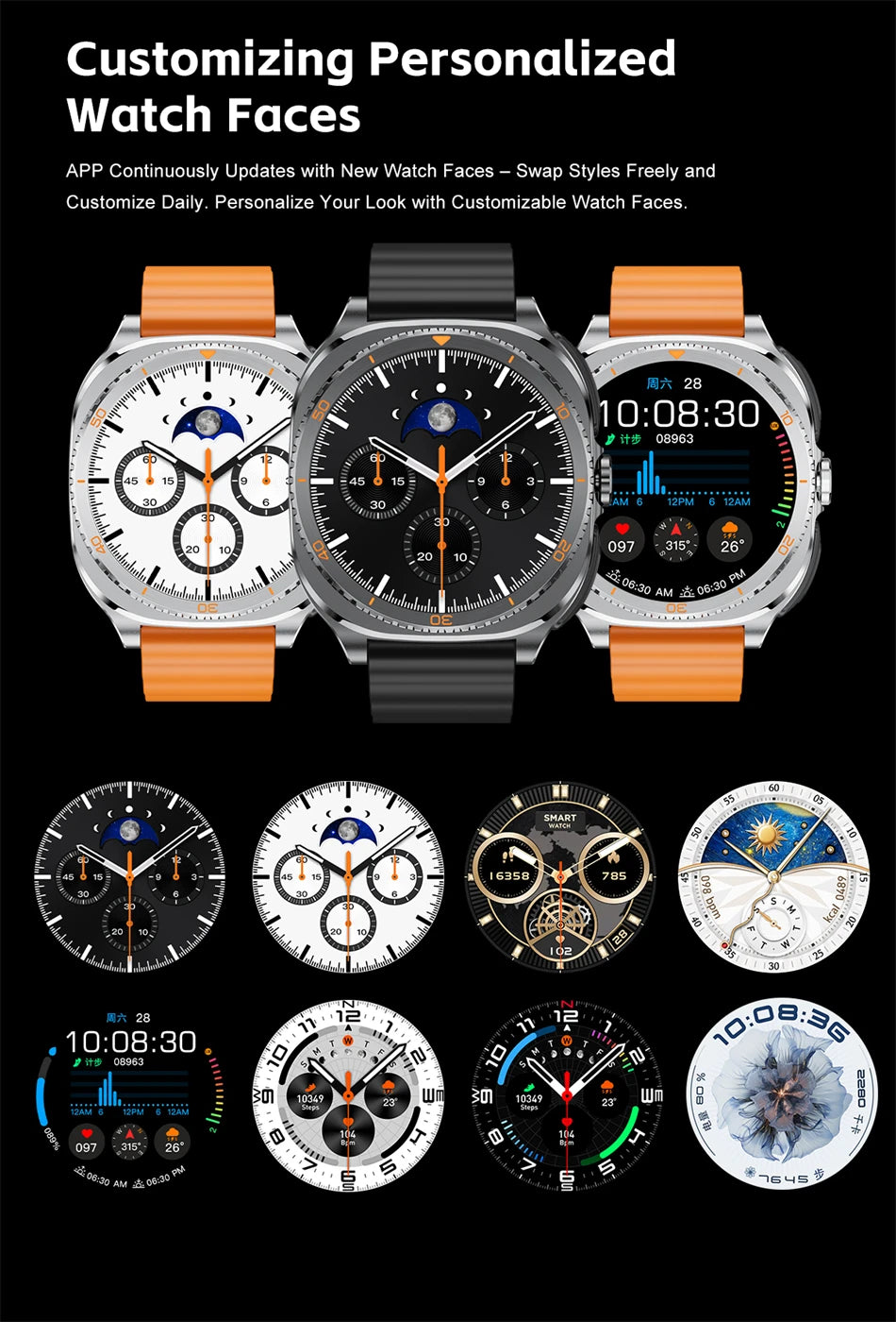 New 2026 TWS 2-in-1 Wireless Headset Smart Watch 7 Ultra AMOLED HD Screen Smartwatch with Earbuds Bluetooth Call Sports Watches