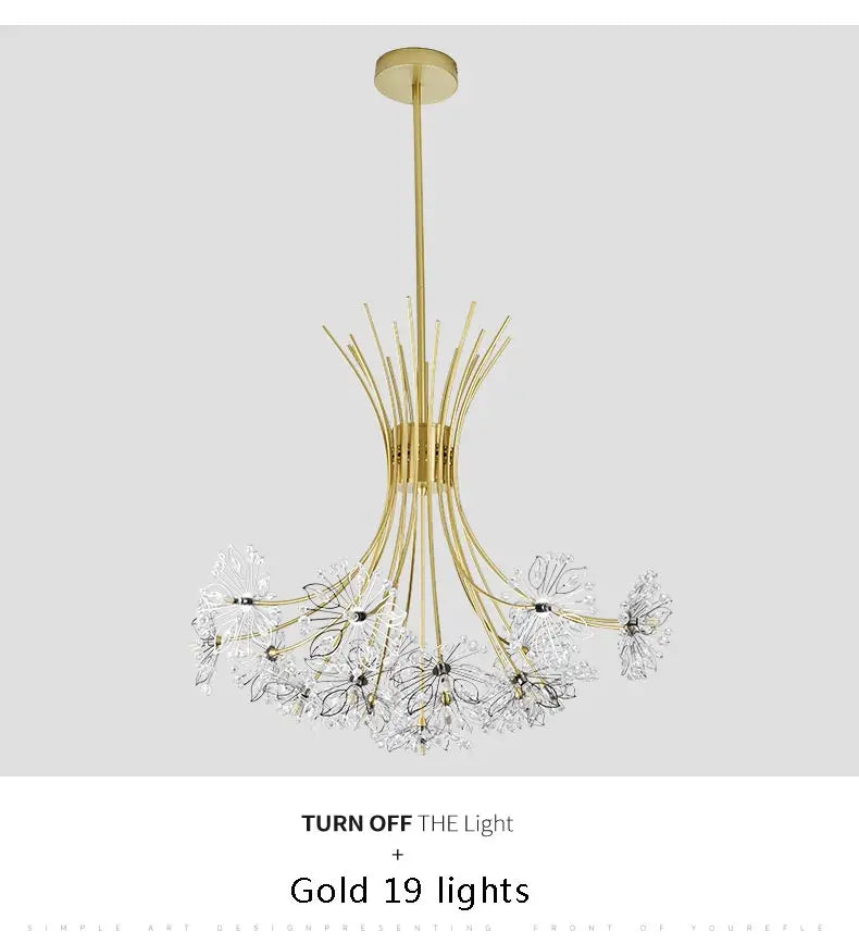 Ceiling Led Chandelier Modern Crystal Lamp Lustre Living Room Hanging Light Fixtures Kitchen Bedroom Home Decoration Black