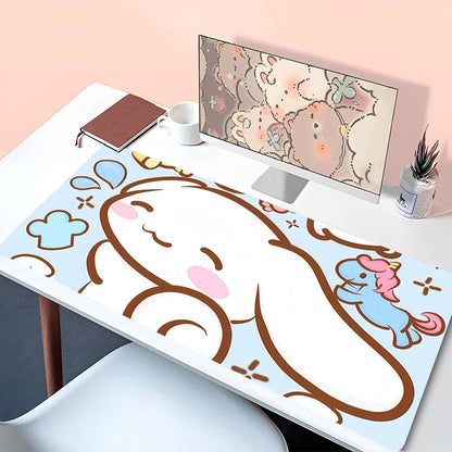 Kawaii Mouse Pad Laptop Anime Gamer Cabinet Keyboard Rug Cute Cartoon C-cinnamoroll Desk Mat PC Gaming Mousepad For Girl Gifts