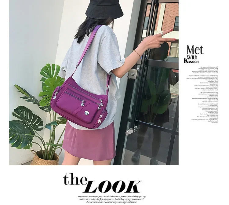 Fashion Casual Crossbody Shoulder Bag Women Bag Nylon Waterproof Messenger Bags For Lady Handbags High Quality Multifunctional