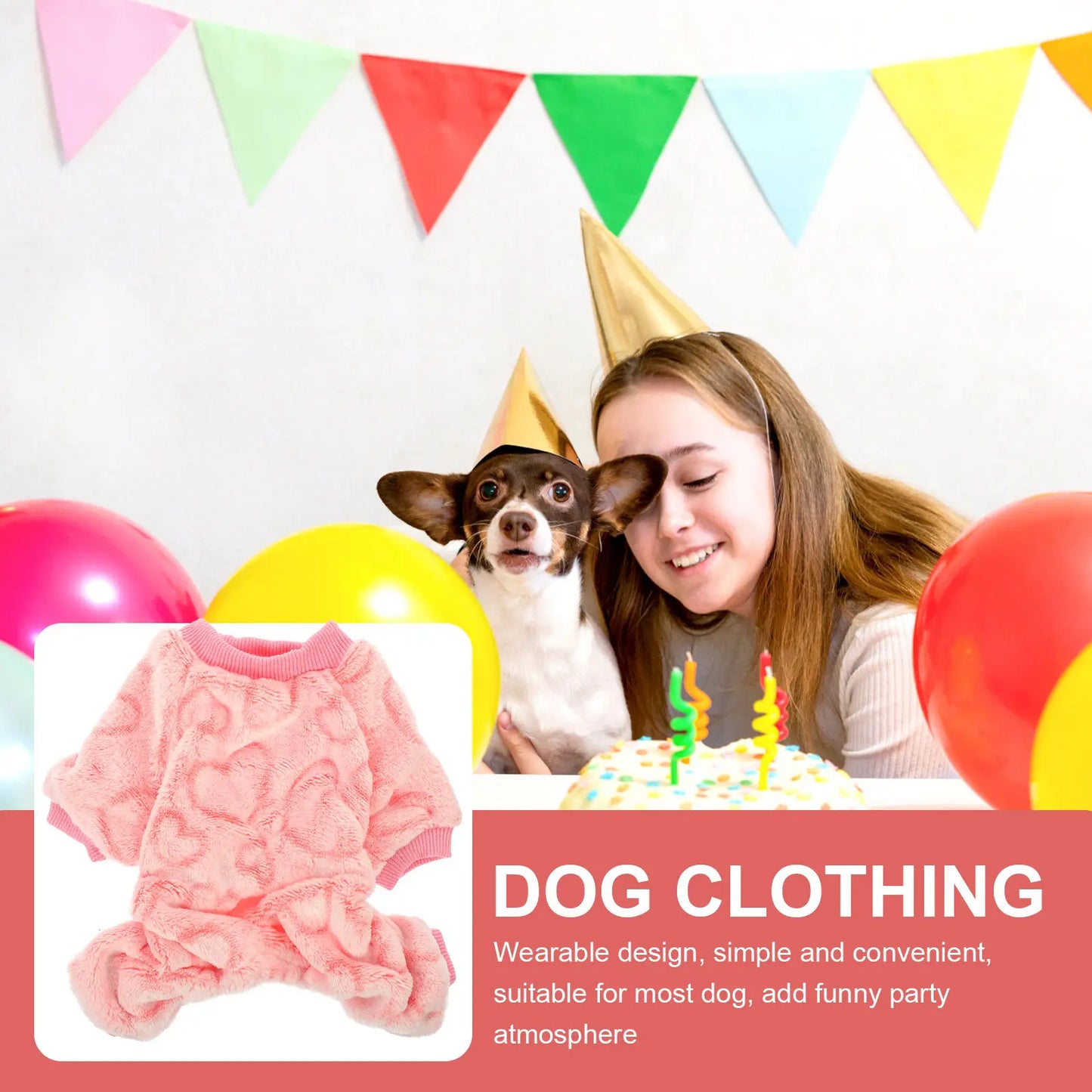 Dog Winter Jumpsuit Wear-Resistant Puppy Clothes Warm Small Dog Clothing Creative Design Outdoor Walking Jogging