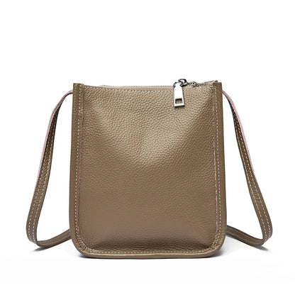 High Quality Genuine Leather Crossbody Bag for Women Vintage Cowhide Leather Shoulder Bag Small Luxury Designer Satchel Handbags