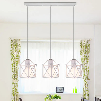 3 Heads Vintage Pendant Lights Wood Hanging Lamp Chandelier Industrial for Loft Dinning Living Room Kitchen Lighting Fixture LED