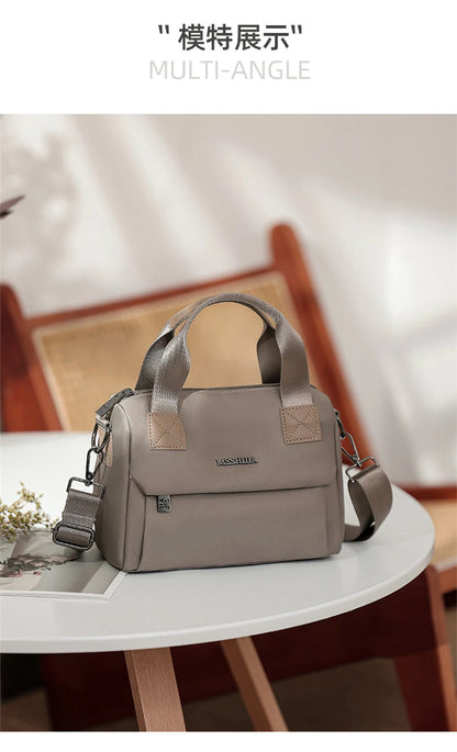 Ladies Lightweight Shoulder Bag Waterproof Nylon Handbag for Commuter Work Casual Crossbody Bags for Women Messenger Bag