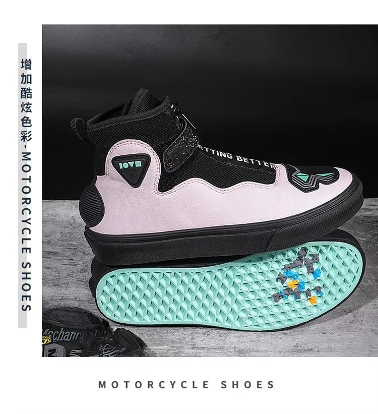 New Motorcycle Shoes Men Motorcycle  Boots Cycling Equipment  Riding Boots Wear-resistant Outdoor Racing Shoes