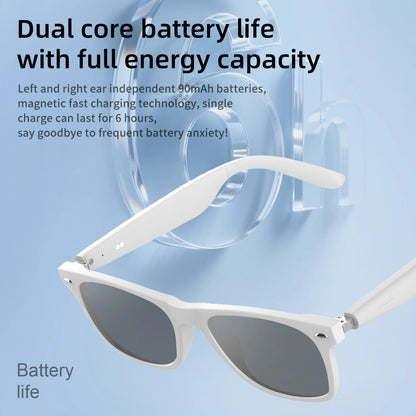 2025 Smart Glasses  AI Translation Camera Control Bluetooth Call Headphones Fashionable Sunglasses Intelligent Men Women Gifts