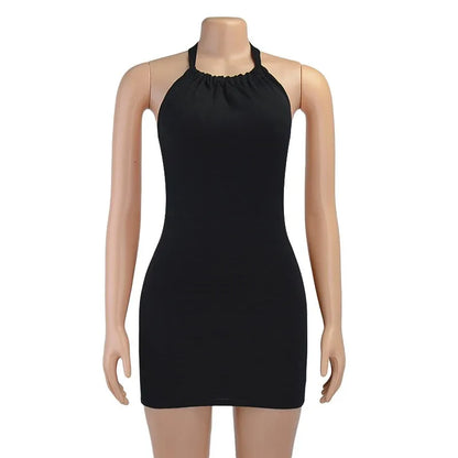 Y2K cross-border hot selling women's vacation swimwear from Europe and America, sexy bag buttocks, backless suspender dress