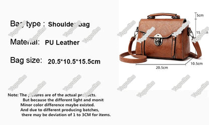 Fashion Small Square Bag For Women Luxury Designer Handbags High Quality Female Bag PU Leather Flap Crossbody Shoulder Bag Bolsa