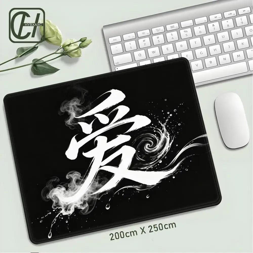 E-Sports Mouse Pad Chinese Character"Love"Speed Mouse Pad Ultrafine Surface Desk Mat Setup Gaming Decoration Pc Gamer HYBXXC