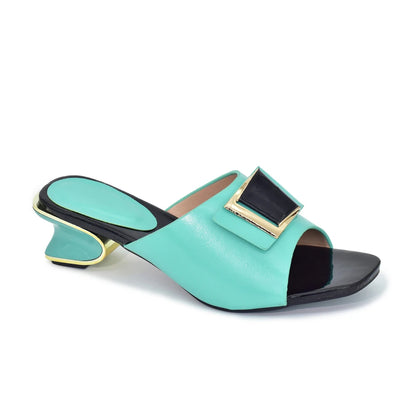 New Fashion Orange Color Wedding Shoes for Women Simple Party Prom Summer Sandals Italian High Heels Autumn Slipper for Wedding