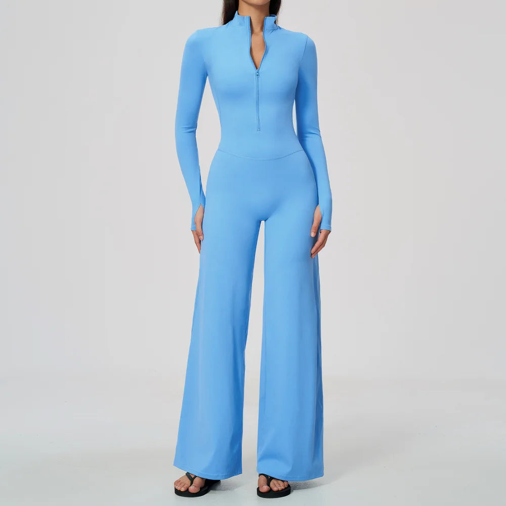 Summer Long Sleeve Yoga Suit Women's Tracksuits Gym Clothes Training Sportswear Fitness Sports Bodysuit Female Workout Overalls